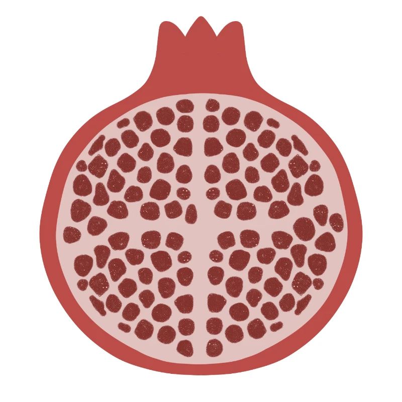 Pomegranate Half