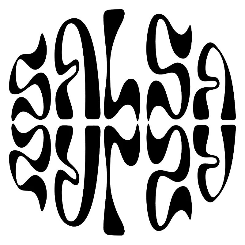 Salsa typographic logo design