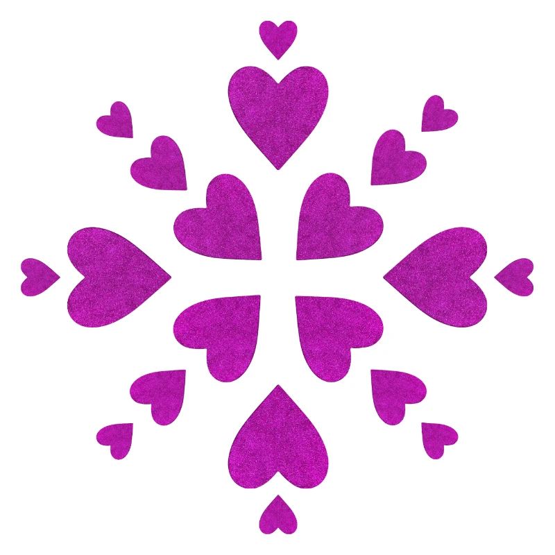 Mandala Herzen Fuchsia
