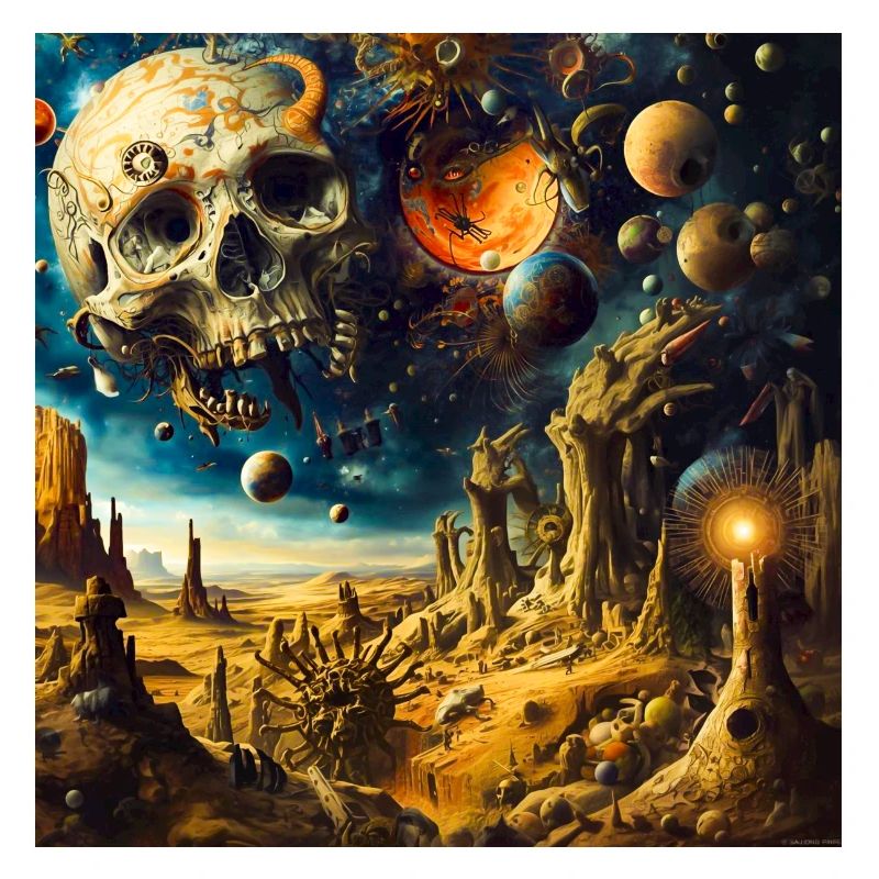 Kosmische Skelettlandschaft