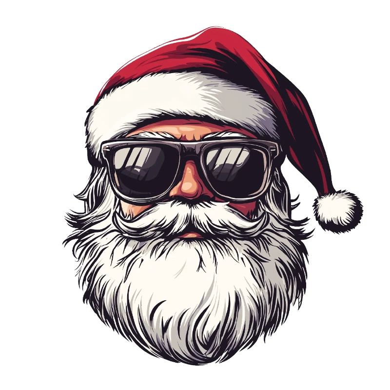 Weihnachtsmann mit Sonnenbrille