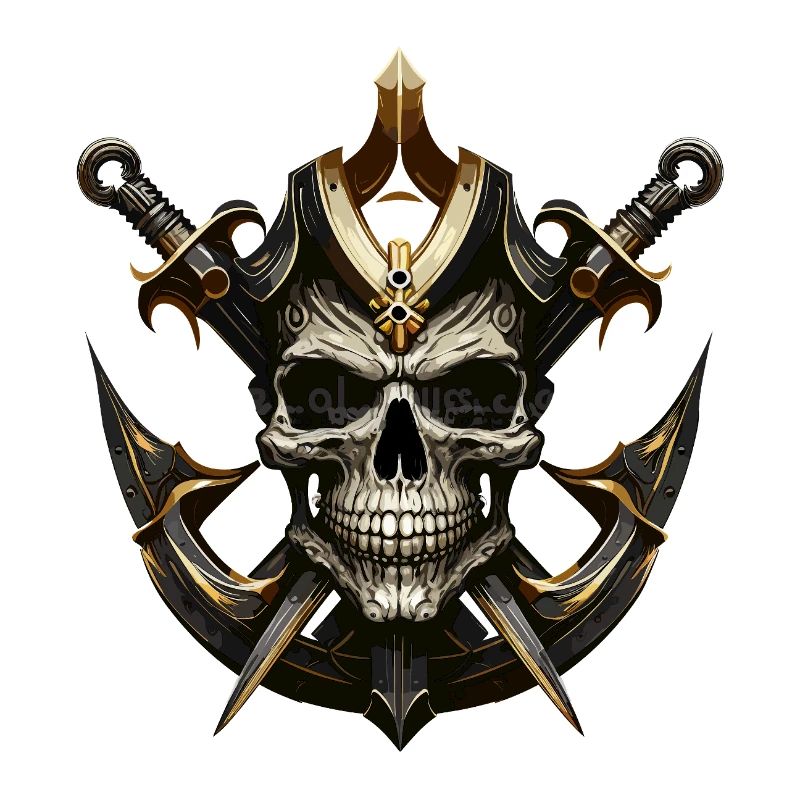 Schädelkrieger mit Schwertern