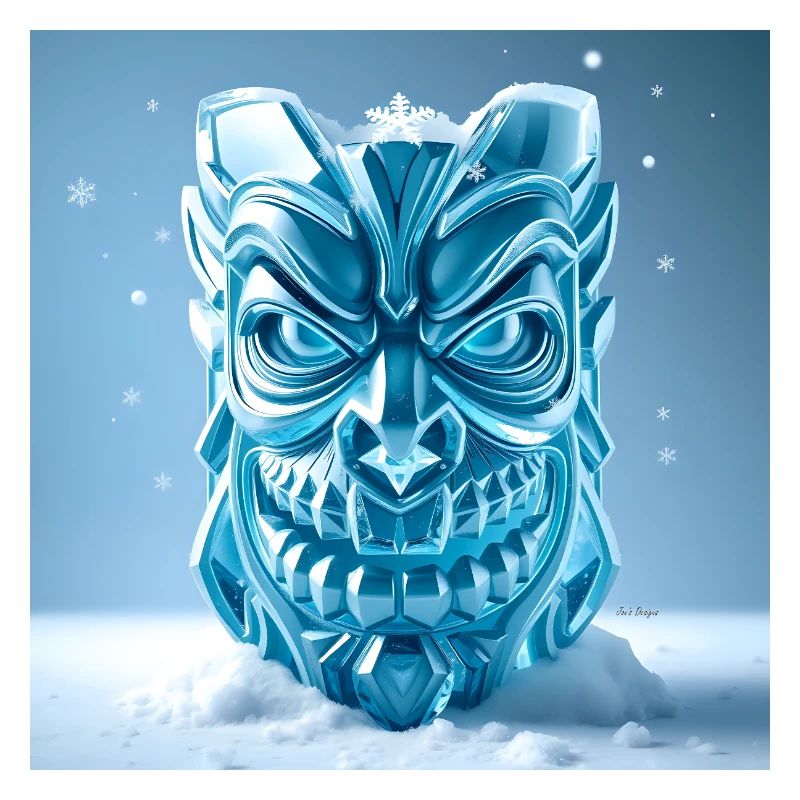 Masque Tiki de Glace