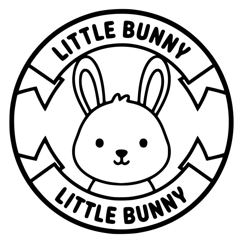  Little Bunny Hase Logo Baby Süß