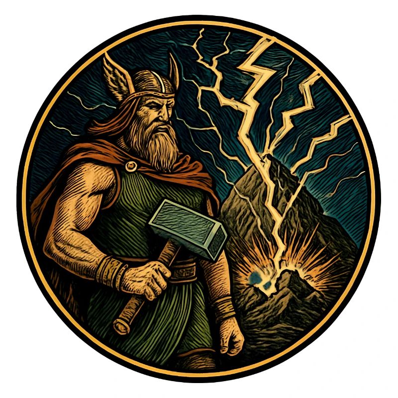 Thor avec un marteau