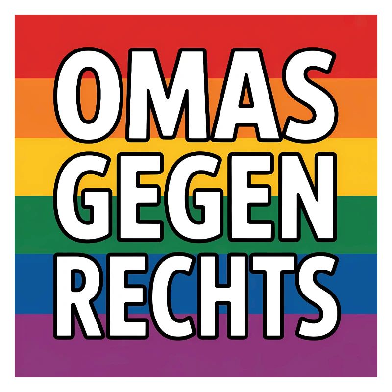 Omas gegen Rechts - Antifa Regenbogen Tee