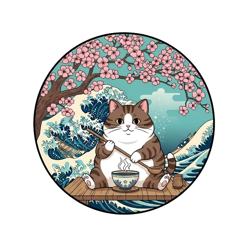 Heure du café du chat chanceux