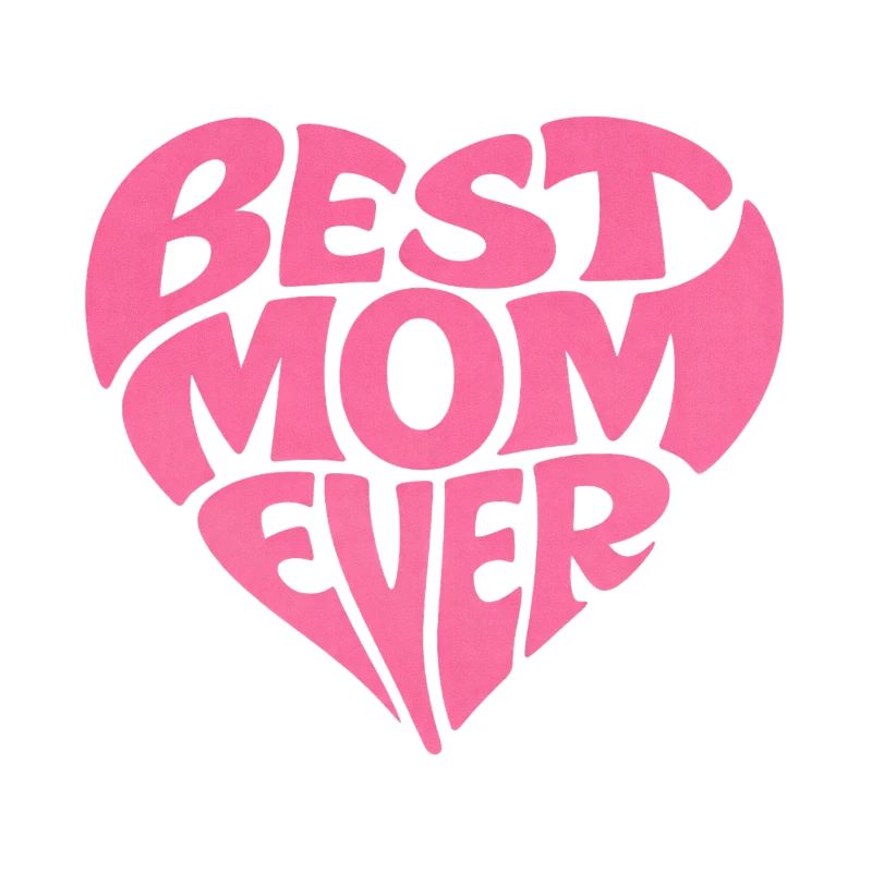 Best Mom Ever Herz Muttertag Geschenk