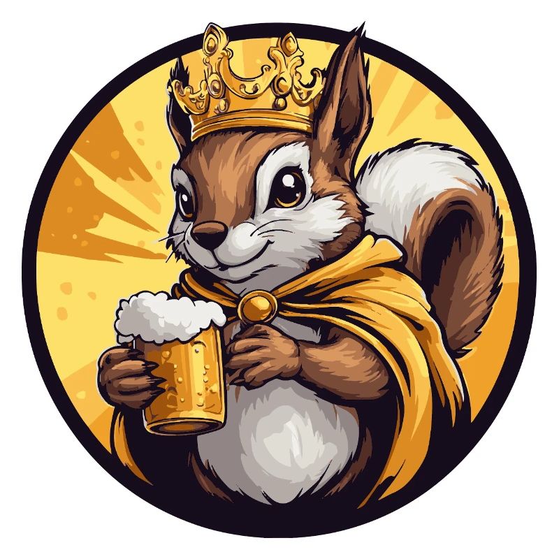 Eichhörnchen Bier Lustig