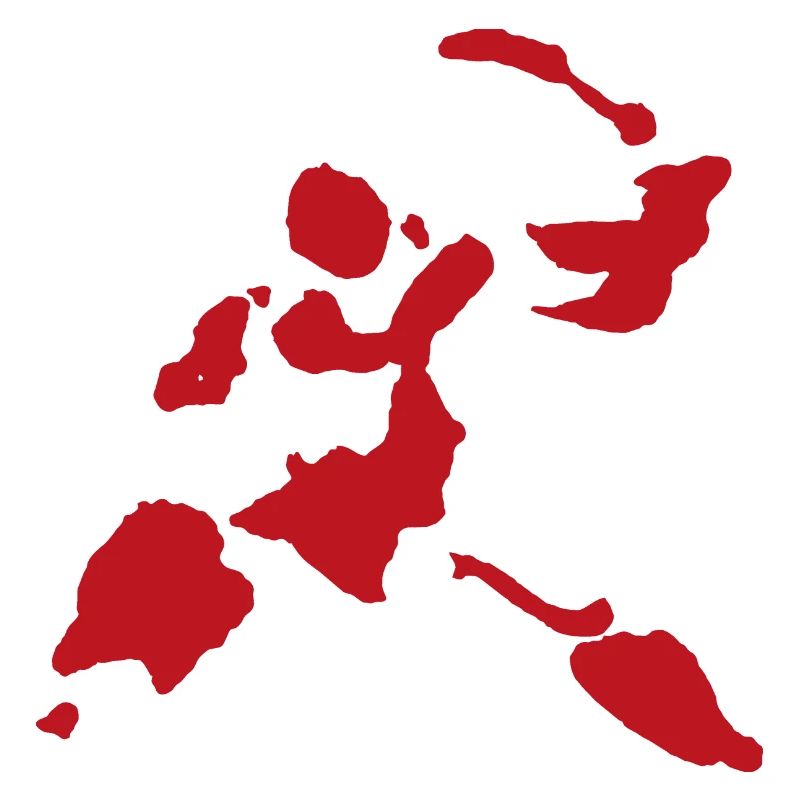 Figurine de guerrier chasseur lourd éclaboussures de sang