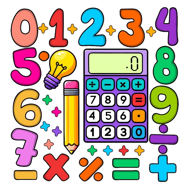 Number Day Maths Colourful Math Educational Design