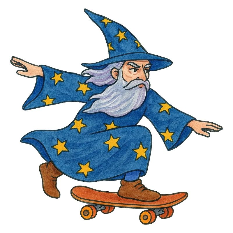 Starry Wizard Skateboard