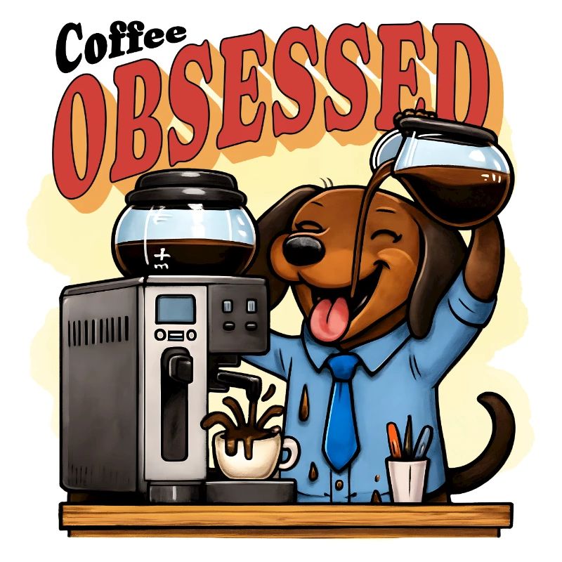 Café Teckel Obsessed Humour