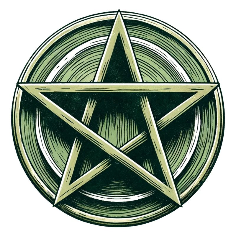 Emerald Pentagram Crest