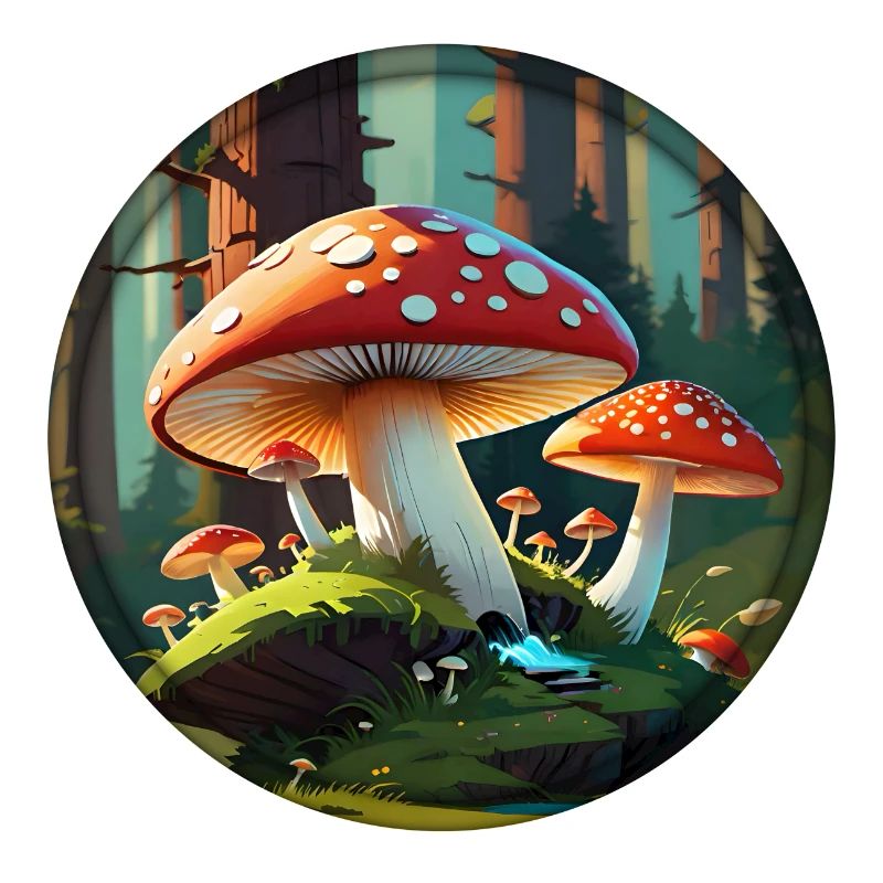 Toadstool - Amanita Muscaria in the Forest 001