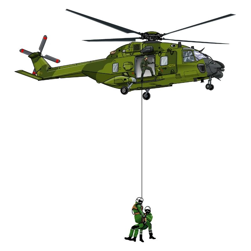 Hubschrauber im Einsatz