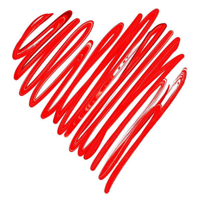 Coeur passionné Conception de néons