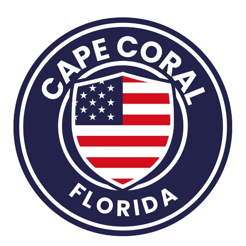 Blason du drapeau de Cape Coral en Floride