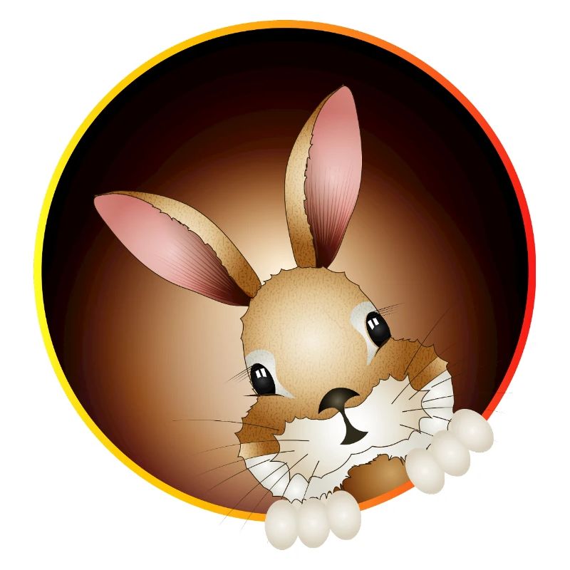 Un lapin curieux sort du terrier du lapin