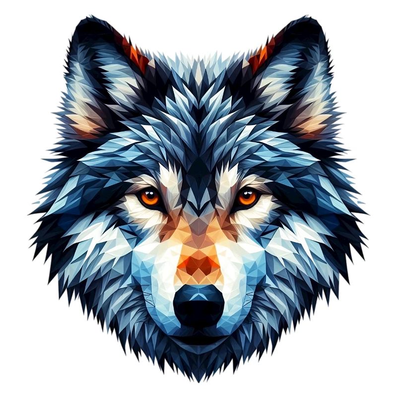 Polygonaler Wolf