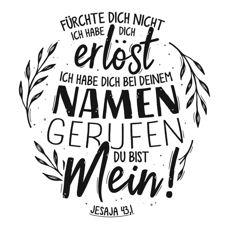 Appelé par ton nom - Lettrage de versets bibliques