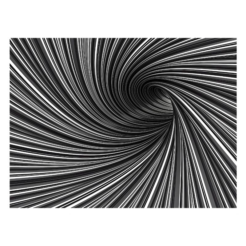 Tourbillon noir et blanc