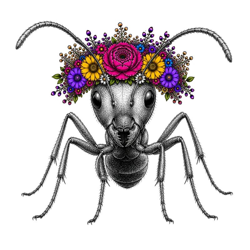 Flower Crown-Ant Ant