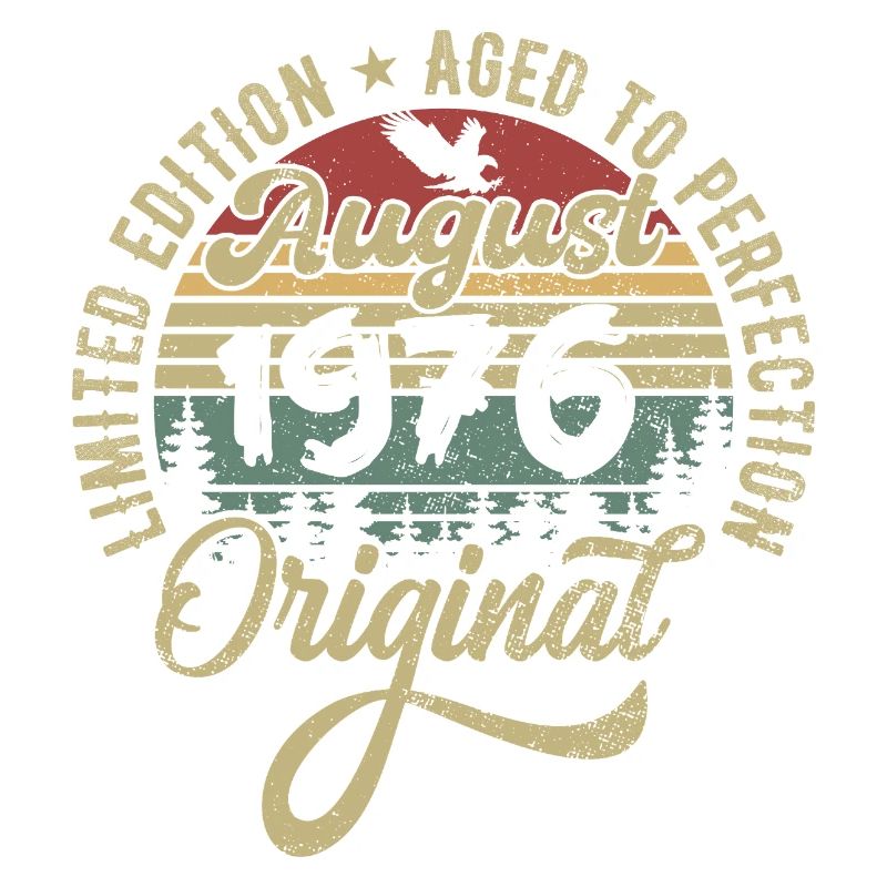 August 1976 Geburtstagsgeschenk August 1976 August