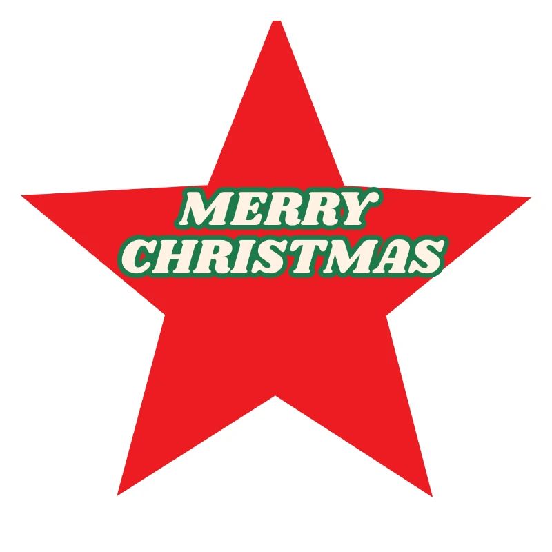 Roter Stern Retro Weihnachten