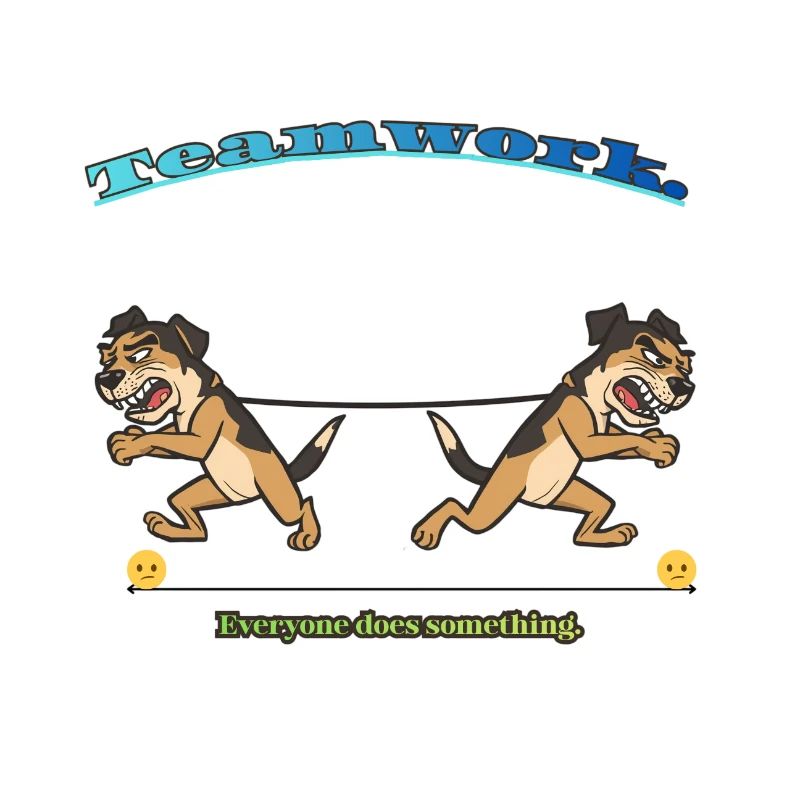 Teamwork Tug: Twin Canine Effort