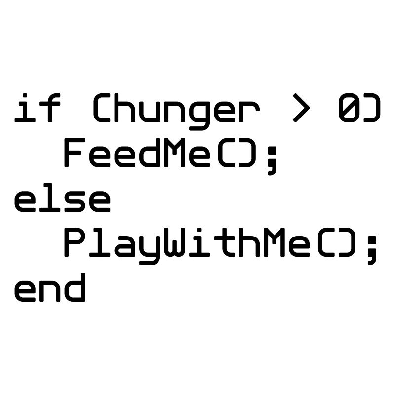 Baby NERD Playsuit "if (hunger ..."