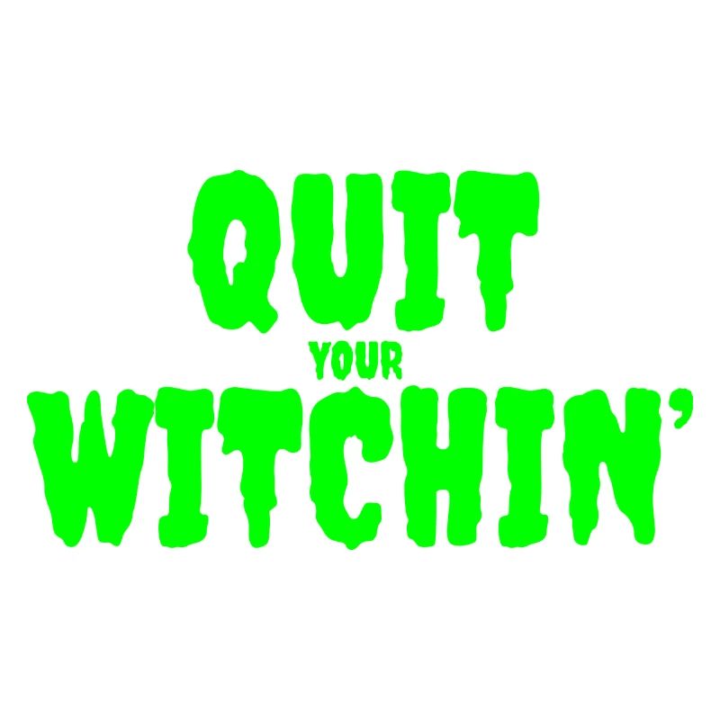 Spooky Green Witching Quit Design