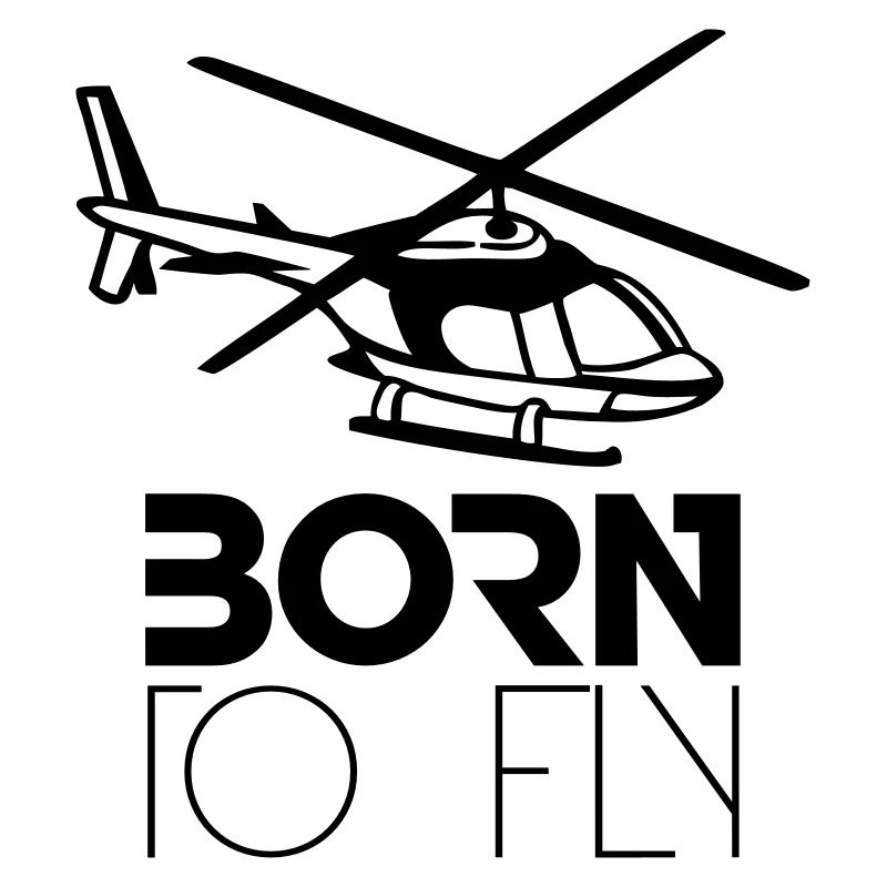 Né à voler Heli Logo