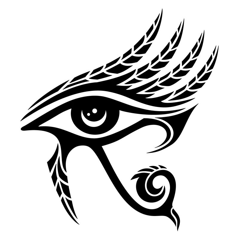 Oeil Horus, plume, Egypte, Spiritualité, Symbole