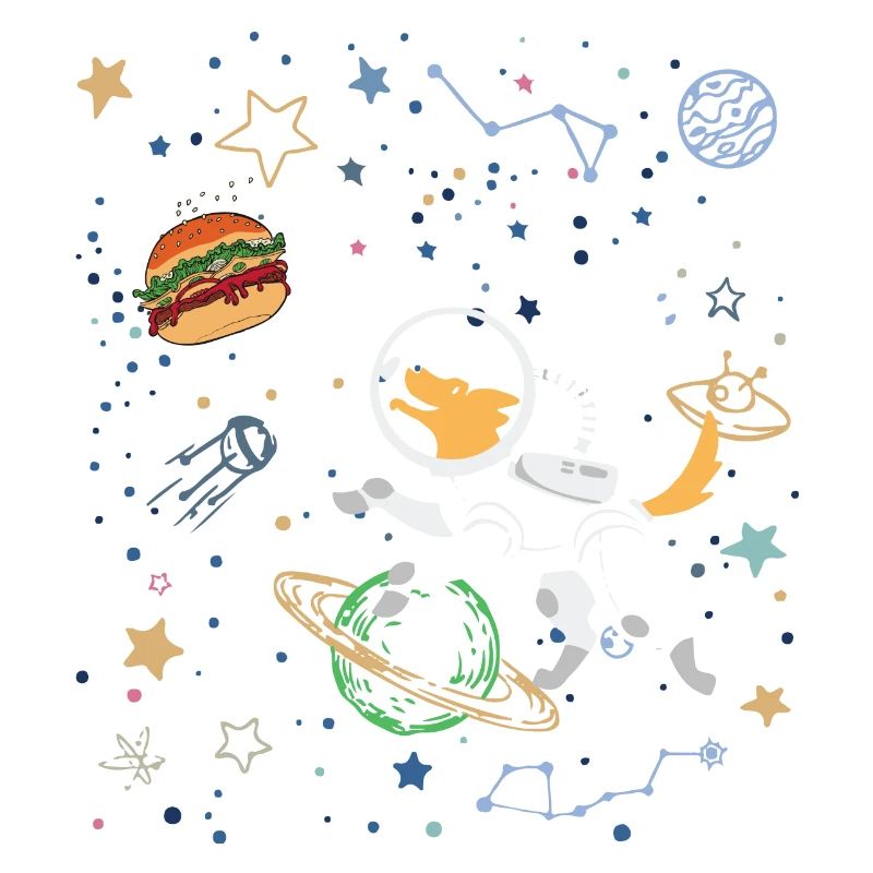 Space Explorer mit Astronaut Fox