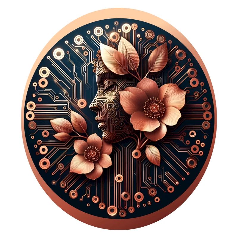 Bio Technologie KI Design Blumen