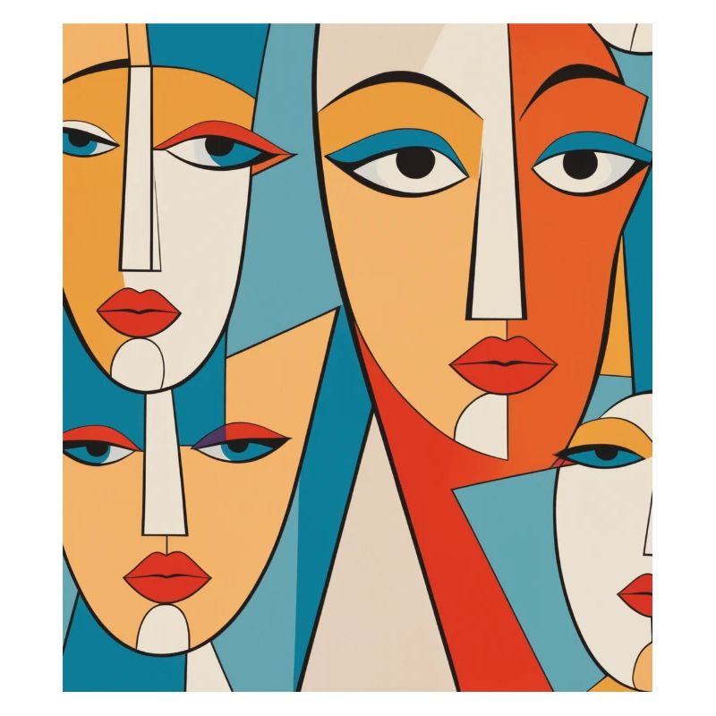 Visages abstraits