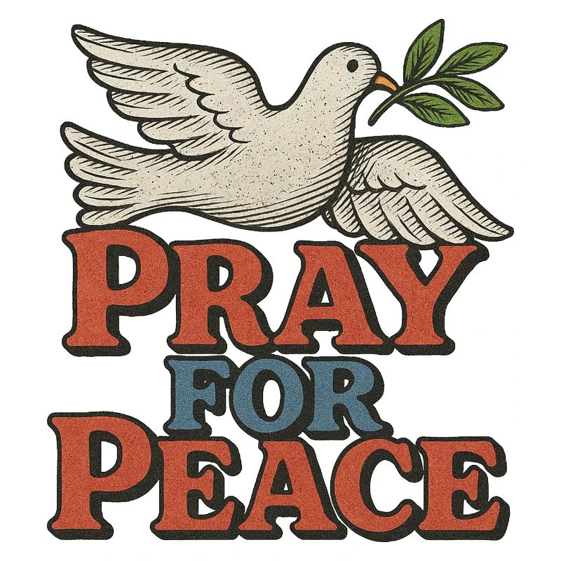 Pray for Peace Dove Symbol