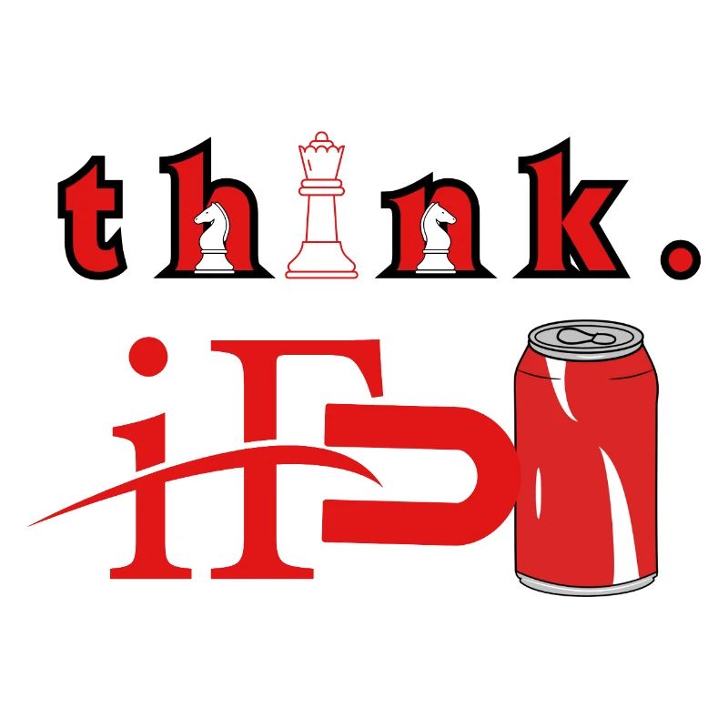 Think Chess Red Can Graphic