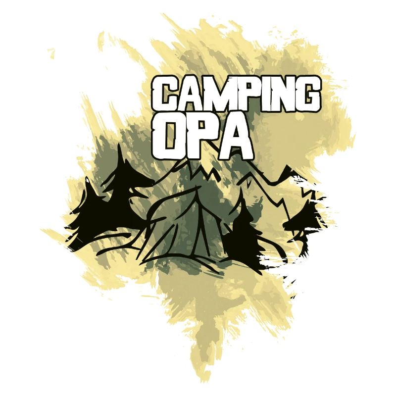 Camping Opa Zelt Wald Berge