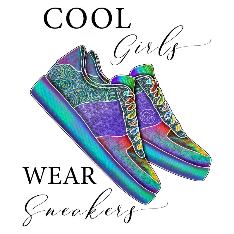 Baskets Les filles cool portent des baskets Chaussures de sport
