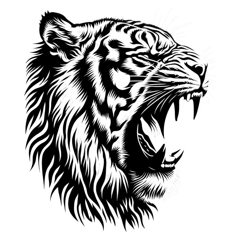 Tiger roars in kindergarten