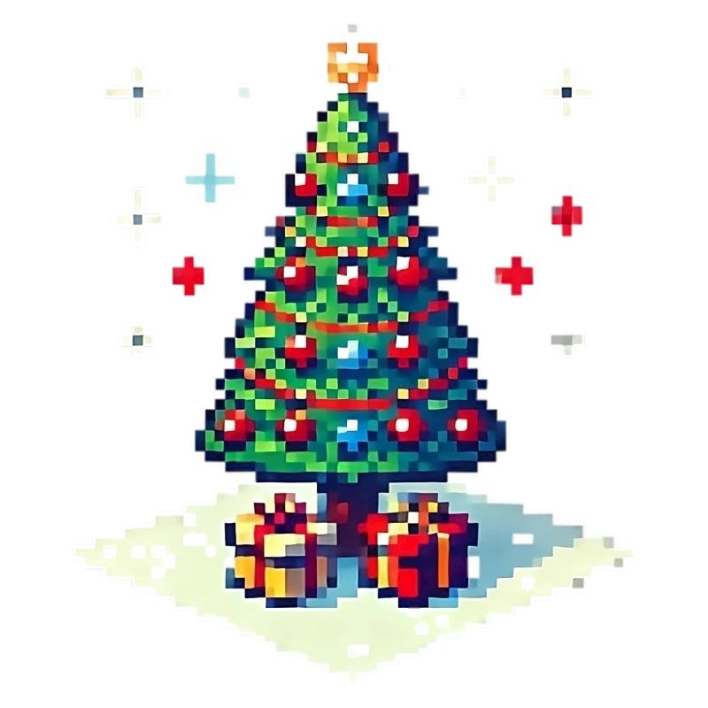 Arbre de Noël 8 bits