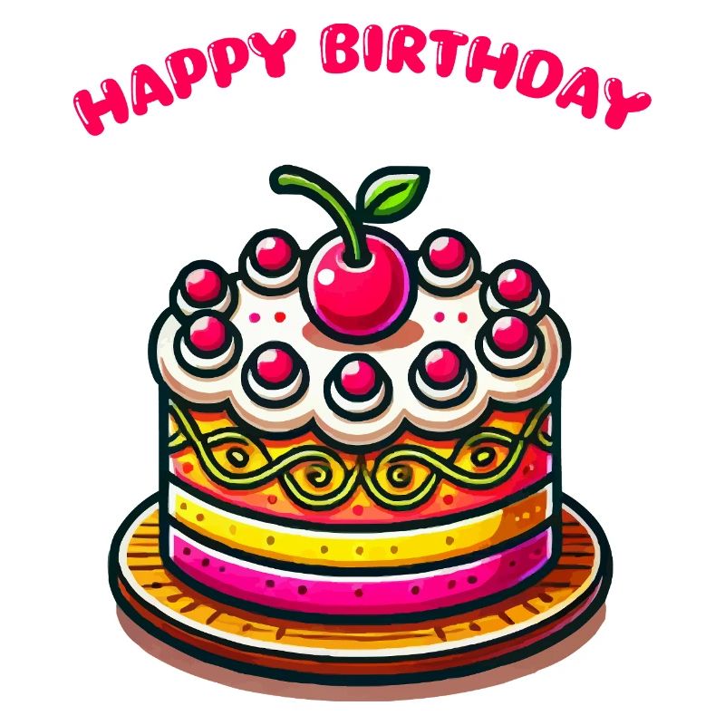 Gâteau joyeux anniversaire