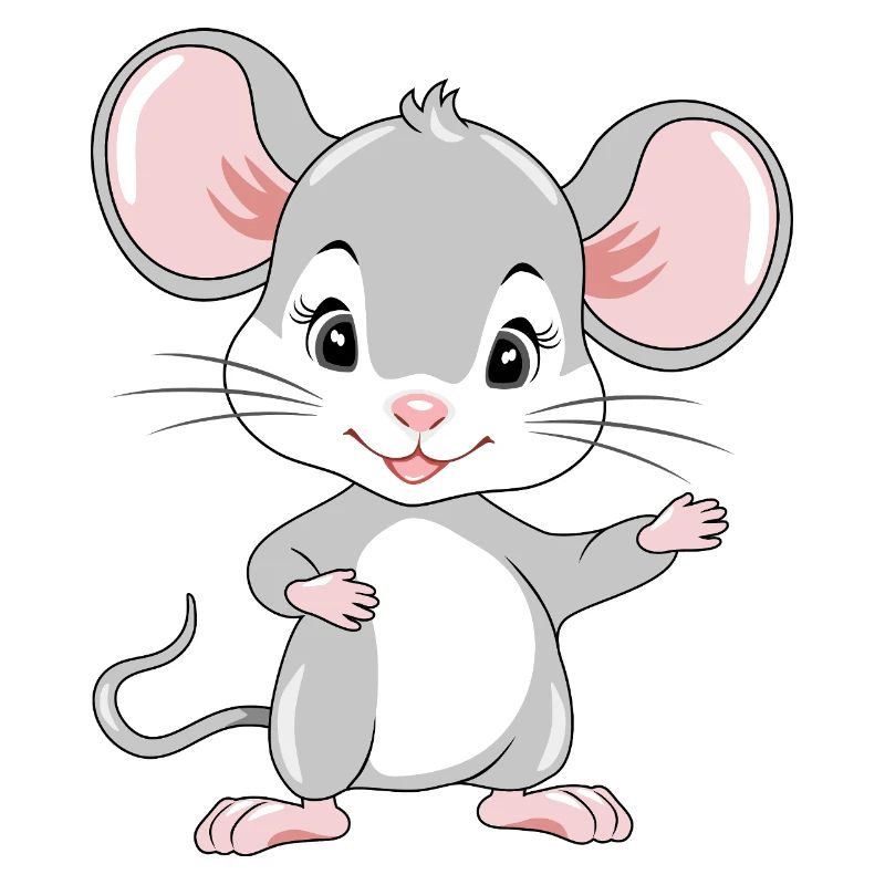 Accueillant bébé souris mignon