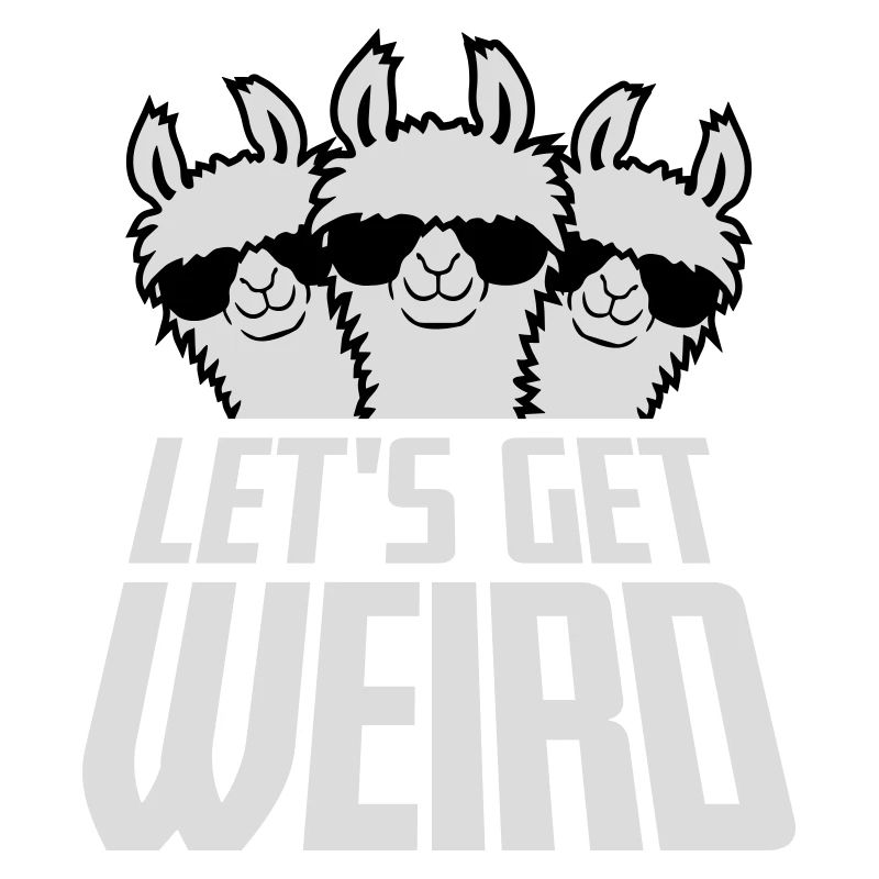 Let’s Get Weird 3 Llama Friends Team Lunettes de soleil