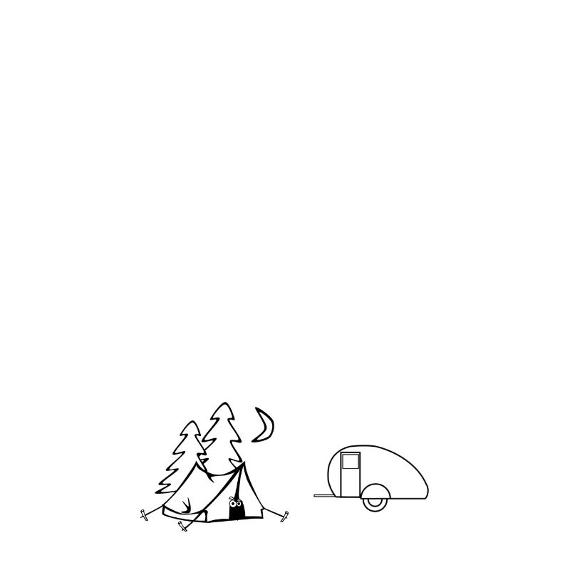 frau liebt camping