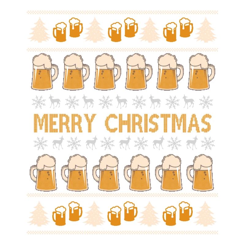 Pull de Noël laid bière alcool cadeau