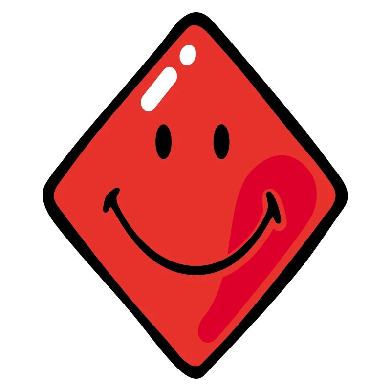 Smiley Diamonds Red