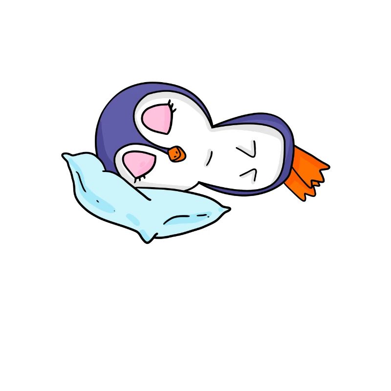 Funny penguin saying lazy funny gift idea